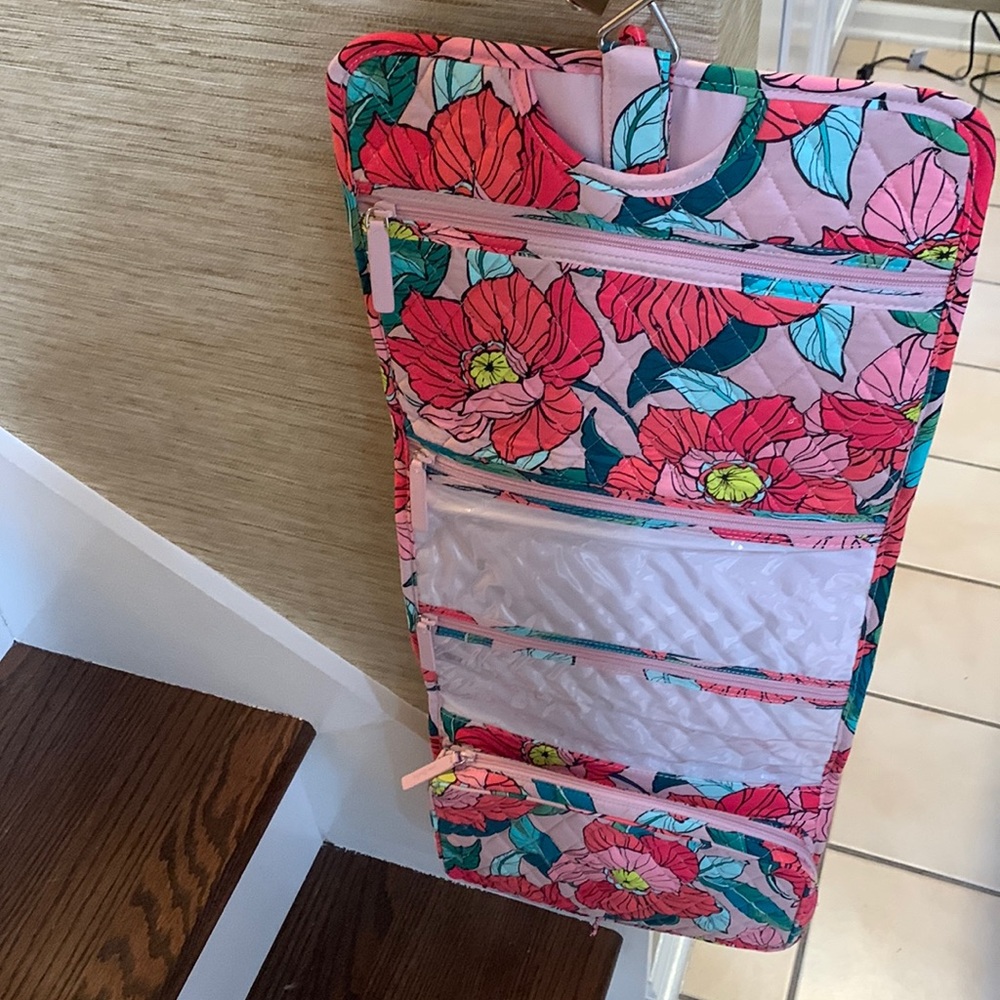 Hanging toiletry bag
